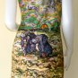 VAN GOGH Art Print Dress Misses L Large Size 12-14 PEASANT WOMEN DIGGING IN FIELD WITH SNOW