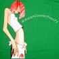 NORTH DRAGON Redhead SUSHI GIRL T-Shirt M Medium Green