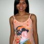 Autumn Geisha Hand Print Japan Ukiyoe Art Shirt Singlet TANK TOP Misses S Small