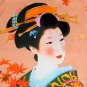 Autumn Geisha Hand Print Japan Ukiyoe Art Shirt Singlet TANK TOP Misses S Small