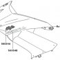 Ninja Kawasaki 56054-0530 OEM White Fairing Decal Sticker