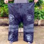 PLUS SIZE Thai Cotton Fisherman Pants Yoga Trousers CHARCOAL GRAY BLACK Tie Dye