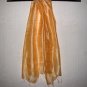 Thai Silk Fabric Scarf Shawl Wrap Hand Craft Large GOLDEN PEACH Textile