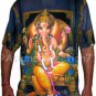 LORD GANESH Hindu Ganapati God Fine Art Hand Print T Shirt MEN'S M Medium