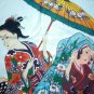Parasol Geisha Hand Print Japan Ukiyoe Art Shirt Singlet TANK TOP Misses M Medium