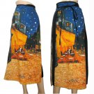 Van Gogh CAFE TERRACE AT NIGHT Freesize Cotton Wrap Art Skirt
