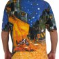 Van Gogh Cafe Terrace At Night Fine Art Hand Print PN T Shirt Mens M Medium