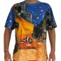 Van Gogh Cafe Terrace At Night Fine Art Hand Print PN T Shirt Mens L Large