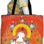 GUANIM Buddhist Goddess of Mercy Art Bag Sling Purse Tote Messenger L Large