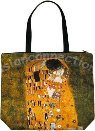 KISS Gustav Klimt Art Print Bag Purse Messenger Tote L Large