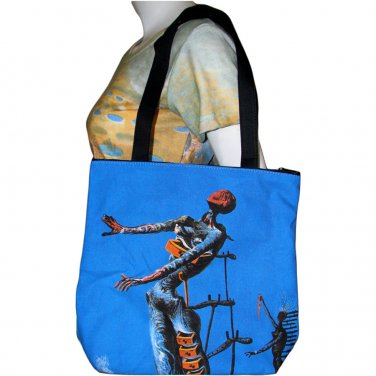 BURNING GIRAFFE Salvador Dali Fine Art Print Bag Purse Tote S Small