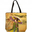 UTAMARO Ukiyoe Japanese Art Print Messenger Bag Sling Purse Tote L Large