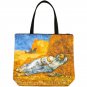 Van Gogh LA SIESTE Hand Print Art Bag Purse Tote Messenger L Large