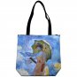 WOMAN with PARASOL Claude MONET Art Print Messenger Bag Purse Tote SMALL