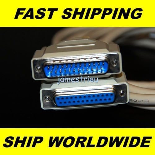 6ft Parallel DB25 Male Female Printer Extension Cable