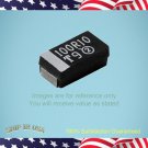 50 pcs  VISHAY Size D 100uF 16V, ±10% Tantalum Capacitor 593D107X9016D2TE3 (W12)
