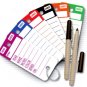 GREEN Top Stripe Key Tags - Green