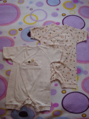 (Free shipping)Lovely unisex newborn short sleeve romper/sleep suit(bear)