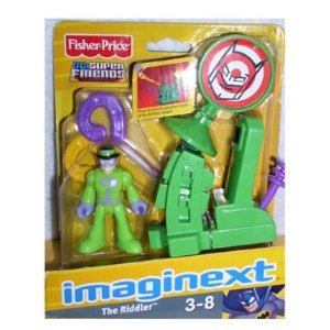 Imaginext DC Super Friends Mini Figure The Riddler with Question Mark Launcher & Target