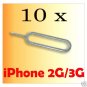 10 Sim Card Tray Holder Eject Pin Key Tool iPhone 2G/3G