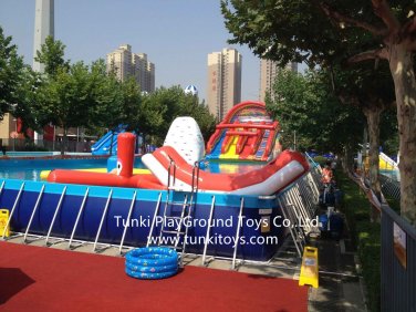 water pool slide , commercial backyard inflatable water park for kids