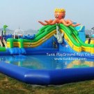inflatable slide inflatable pool slide for giant amusement park