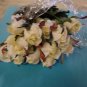 Lark Silk Flower  1 Doz.  Rose Bud Stems  Cream White