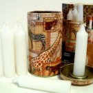 Animal Of Africa Tin with Candles
