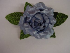 Silk Open Periwinkle  Rose Wedding Flowers Corsage