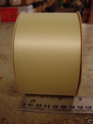 Pattern 800 #40  2 1/2 wide satin ribbon ( Egg Shell)