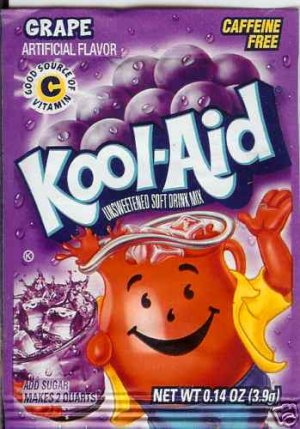 2 Sachets of Kool-Aid Grape Flavor US Import