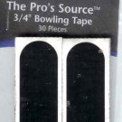 Brunswick Bowlers Tape 3/4" Black Smooth Tape (30 pcs)