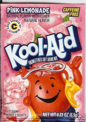 2 Sachets of Kool-Aid Pink Lemonade Flavor US Import