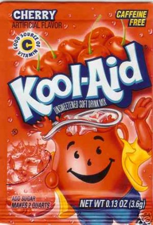 2 Sachets of Kool-Aid Cherry Flavor US Import