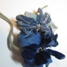 F7 Antique flower vintage millinery 1920s 30s velvet