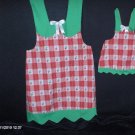 STRAWBERRIES ON PLAID APRON