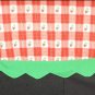 STRAWBERRIES ON PLAID APRON