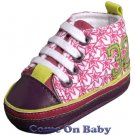 New Infant Girls Toddler Baby Crib Shoes 3-6m (b01001)