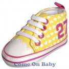 New Infant Girls Toddler Baby Crib Shoes 3-6m (b00904)