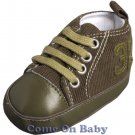 New Infant Boys Toddler Baby Crib Shoes 3-6m (b02601)