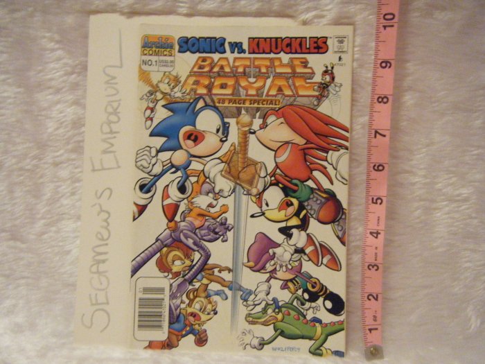 Sonic vs knuckles battle royale super special comic