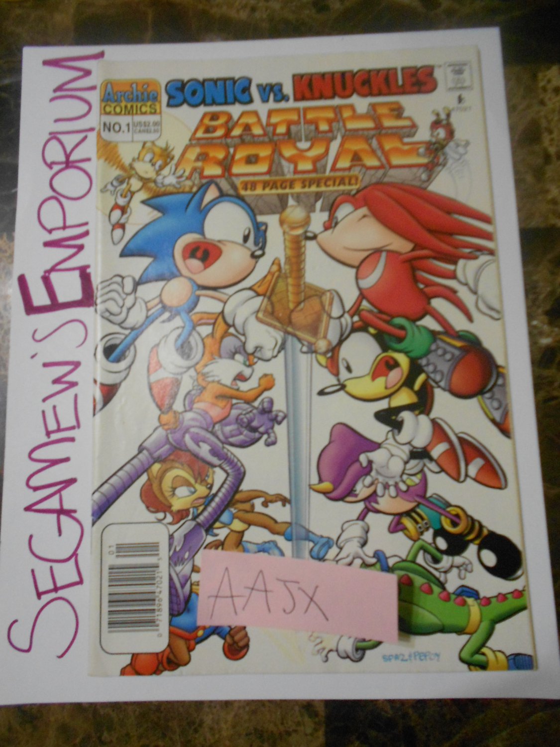 Sonic vs knuckles battle royale super special fn sega comic