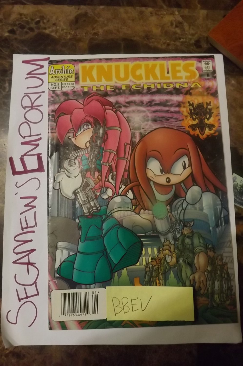 Knuckles The Echidna - Issue #5 -VG- - [SEGA Sonic Hedgehog Comic Archie]