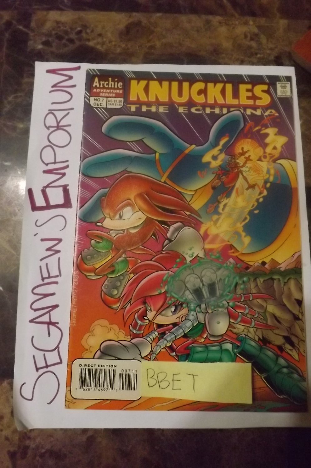 Knuckles The Echidna - Issue #7 - VG+ - [SEGA Sonic Hedgehog Comic Archie]