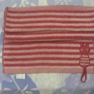 Hanging Towel w Lovely Rabbit Strap Family Red 76x34