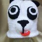 Knitted Baby Panda Beanie Hat Pattern