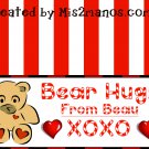 Valentine Bear Treat Bag Topper- Bear Loves Candy Shop Printables