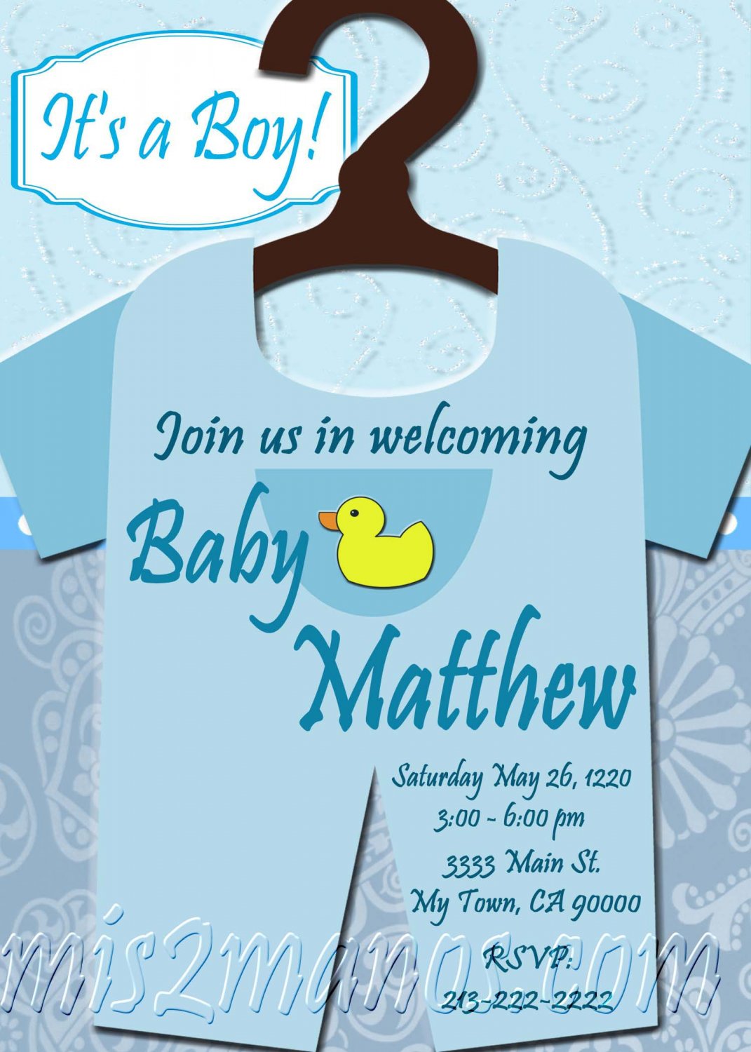 Onesies Baby Shower Invitations Template from s.ecrater.com