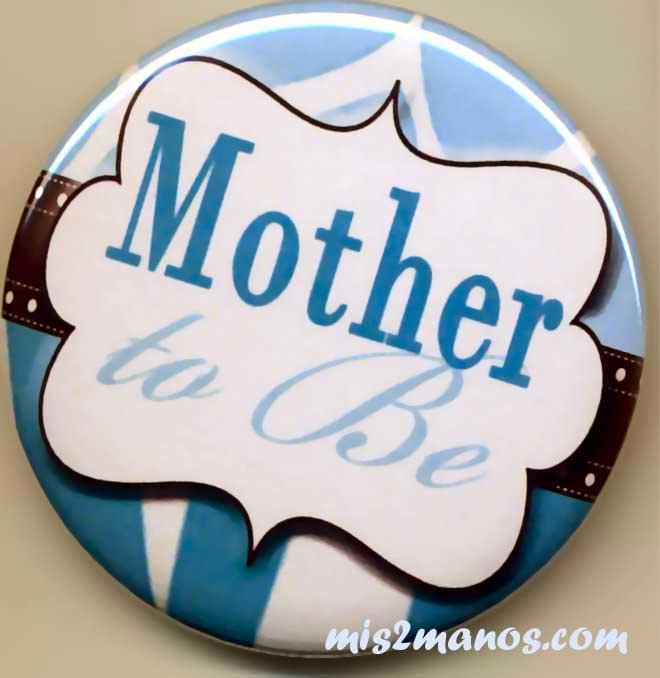 Mom to Be Button Badge Baby Shower Pin Back Button Personalized Buttons ...