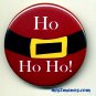Christmas Santa Pin back Button Badge Santa Button HO HO HO Personalized Buttons and Magnets